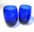 Mid 20th Century Mid 20th Century Mid Century Modern Cobalt Blue 1 Pitcher + 2 Wine Glasses For Sale - Image 5 of 13