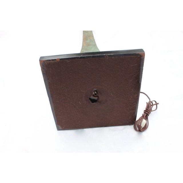 Verdigris Floor Lamp by Stewart Ross James for Hansen For Sale - Image 9 of 10