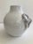 White Glazed Ceramic Vase With Braided Handles For Sale In Los Angeles - Image 6 of 10