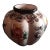 Hand Painted Ceramic Melon Shaped Cachepot, Made in Portugal For Sale
