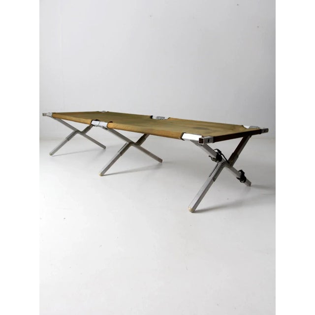 Vintage X Frame Cot For Sale - Image 10 of 13