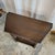 1920s English Oak Carved Drawer Front Angle Sided Table For Sale - Image 10 of 18