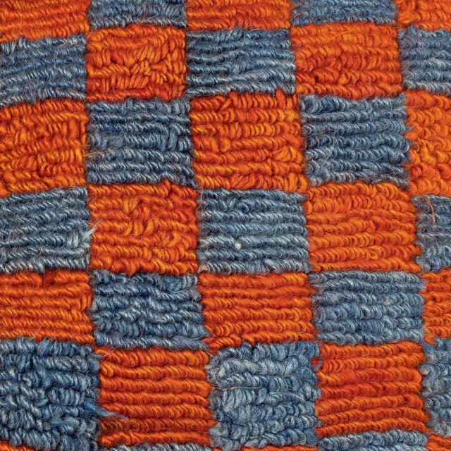 Add a touch of history and warmth to your space with this vintage handmade Turkish wool rug cushion cover. Crafted from...