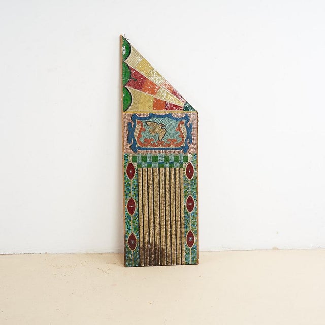 Vintage Glass Mosaic on Panel For Sale - Image 4 of 4