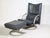 Metal Set of Leather BMP 418 Swivel Chair and Ottoman from Rolf Benz, 1980s For Sale - Image 7 of 11