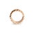 Early 21st Century Bvlgari b.zero1 Collection 18k Rose Gold White Ceramic Two Tone 4 Band Ring, Size 7.5 For Sale - Image 5 of 10