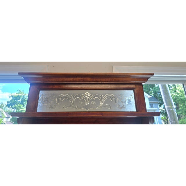 English Vintage Apothecary Hallstand With Mirror For Sale - Image 3 of 10
