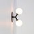 Mid-Century Modern Y Sconce, Modern, 3 Inches Glass Globes, by Research.Lighting, Modern, Minimal For Sale - Image 3 of 7