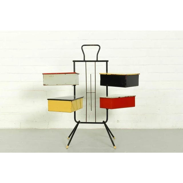 Dutch Sewing Box by Joost Teders for Metalux, 1950s For Sale - Image 10 of 10