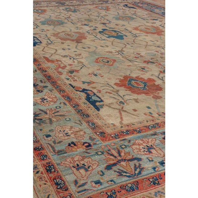 an early 20th Century Large scale all over design persian bibikabad rug