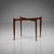 Designed by Hans Engholm and Svend Åge Willumsen in 1958 for Fritz Hansen, the Model 4508 tray table is true to Danish...