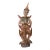 Extremely Rare Antique Thai Temple Guardian: Perfect Palette, Sacred Symbolism, 24.5" Hand-Caved Statue For Sale