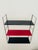 Vintage, mid-century, adjustable/modular, brass and metal wall mount shelf, from the 1960's, in the style of "string"....