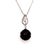 Carved Tahitian Pearl Necklace 18k White Gold 0.03 TCW Certified For Sale - Image 4 of 8