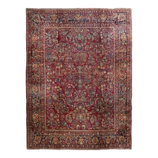 Antique Sarouk Rug 9'1'' x 12'0'' For Sale