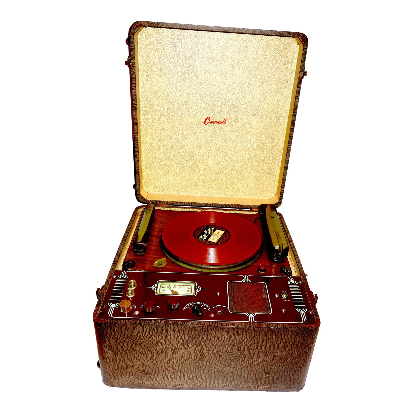 Cromwell Phonograph and Record Cutting Lathe,, Circa 1930's | Chairish