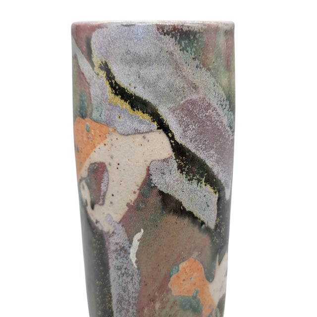 Late 20th Century Late 20th Century Don Curreri Art Pottery Vase For Sale - Image 5 of 15