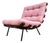 Brazilian Modern Wood Slat & Metal Frame Armchair, Moveis Pallar, 1950s For Sale