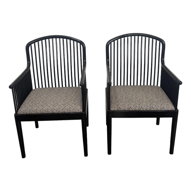 Stendig Andover Black Spindle Chair, Pair For Sale
