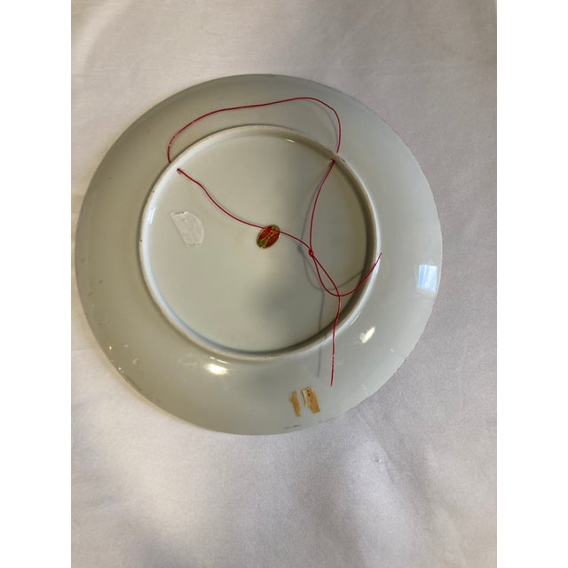 Enesco, Apparence 1940s Hand Painted Rose Plates, Set of 2 For Sale - Image 4 of 6