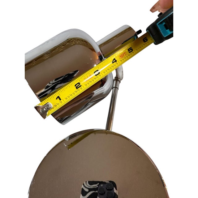 Metal 1970s Underwriters Laboratories Chrome Wall Sconces - a Pair For Sale - Image 7 of 9