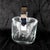 Contemporary 1980s Orrefors Rounded Square Crystal Ice Bucket With Metal Handle and Tongs For Sale - Image 3 of 6
