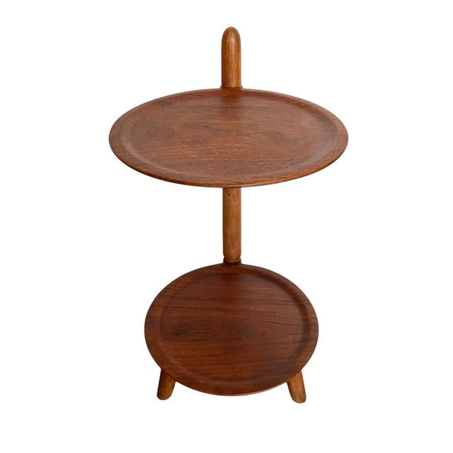 Mid-Century Modern 1950s Danish Side Table Attributed to Edmund Jorgensen For Sale - Image 3 of 6