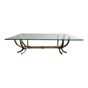 1970s Brutalist Branch form Coffee Table Attributed to Silas Seandel