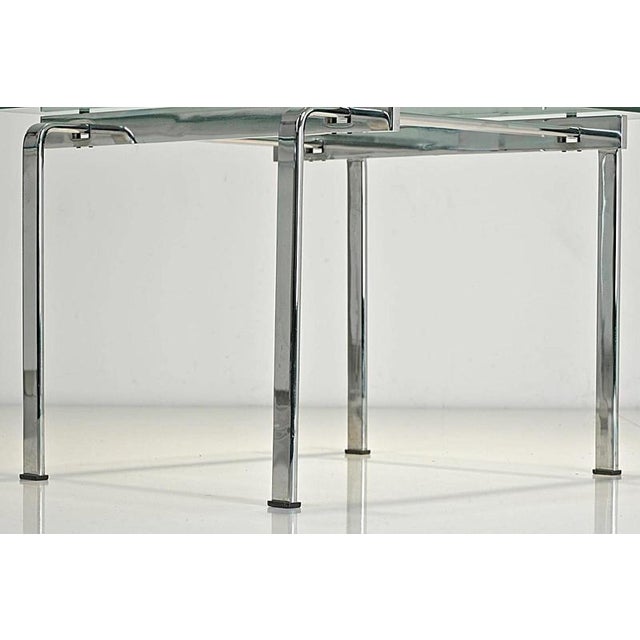 Gold Steel and Glass Side Table by Preben Fabricius and Jørgen Kastholm for Kill International, Germany, 1968 For Sale - Image 8 of 10