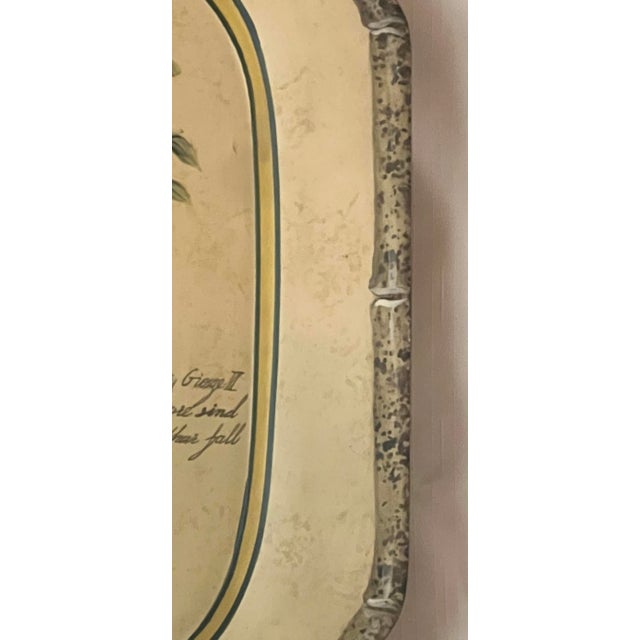 This is a divine pair of vintage British Colonial Style hand painted palm tree trays by Tan Sam Designs. The painting of...