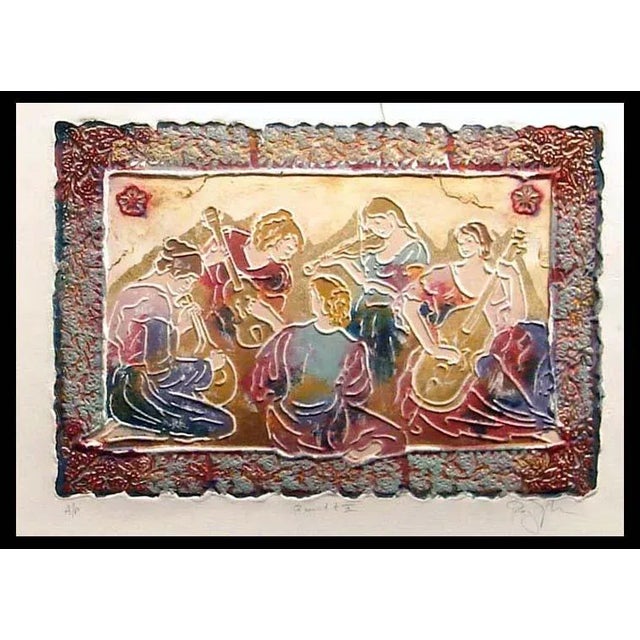 "Quartet II" Original Limited Edition Serigraph by Roy Tonkin Hand signed, titled and numbered by the artist Image Size:...