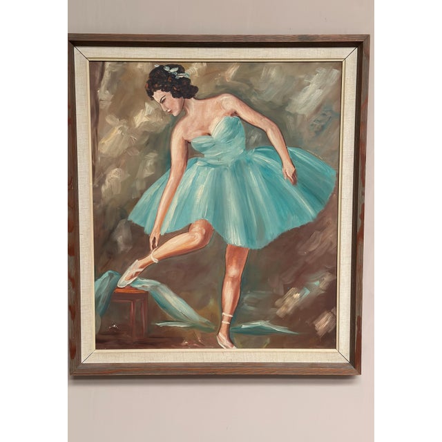 Leif Alring, Ballerina, 1960s, Oil on Canvas, Framed For Sale - Image 13 of 17