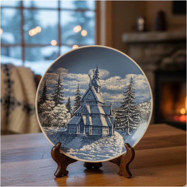 Produced by Porsgrund Porselænsfabrik, Norway’s national porcelain manufacturer founded in 1885, this vintage decorative...