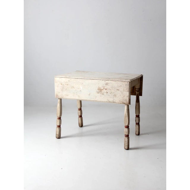 Antique Drop Leaf Kitchen Table For Sale - Image 6 of 12