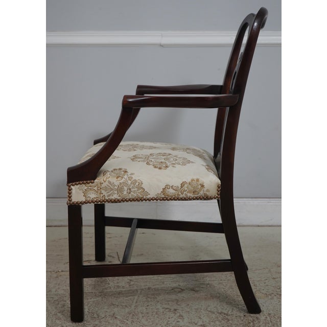 Chippendale Set of 8 Baker Chippendale Mahogany Dining Room Chairs For Sale - Image 3 of 18