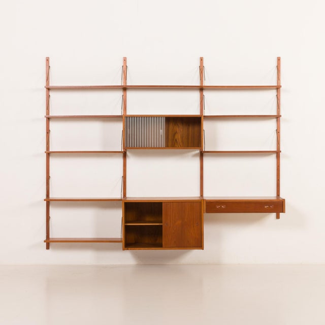Teak Shelving Unit by Preben Sorensen for PS System, Randers, 1960s For Sale - Image 6 of 18