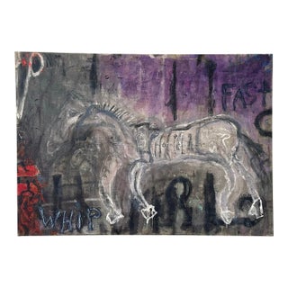 Large Abstract Painting by Roderick Coles For Sale