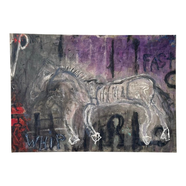 Large Abstract Painting by Roderick Coles For Sale