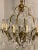 French 1900s Gilt Bronze Chandelier With Rock Crystals For Sale - Image 3 of 8
