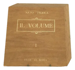 Nato Frascà, Abstract Il Volume Book Sculpture, 1975, Wood