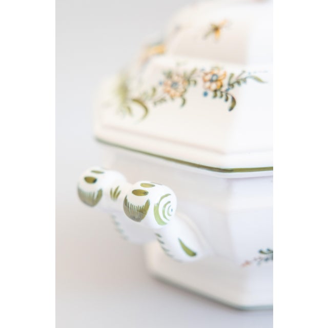 Vintage French Faience Lallier À Moustiers Lidded Tureen For Sale - Image 9 of 11