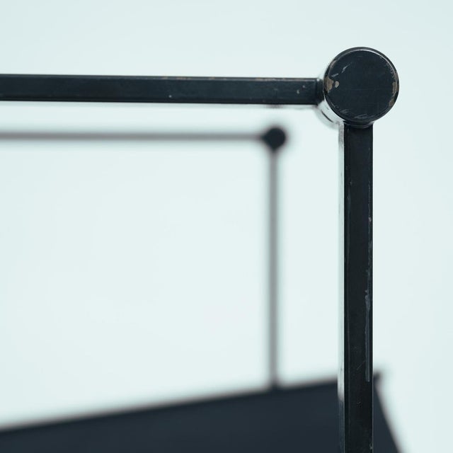 Metal Cubic Leather and Steel FM60 Easy Chair by Radboud Van Beekum for Pastoe, 1980s For Sale - Image 7 of 17