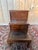 Brown Library Staircase in Mahogany and Leather, 1950s For Sale - Image 8 of 9