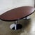 Late 20th Century Late 20th Century Modern Monumental Oval Dining or Conference Table W/Chrome Cylindrical Double Pedestal Base For Sale - Image 5 of 12