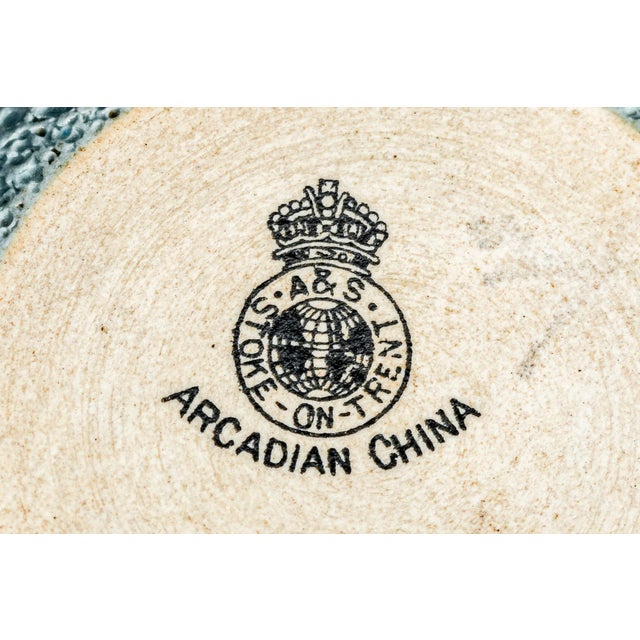 Preppy Shield Latin Motto Armorial Cheltenham College School Crest Hand Painted Antique Match Striker Holder Tobacciana Home Decor For Sale - Image 11 of 12