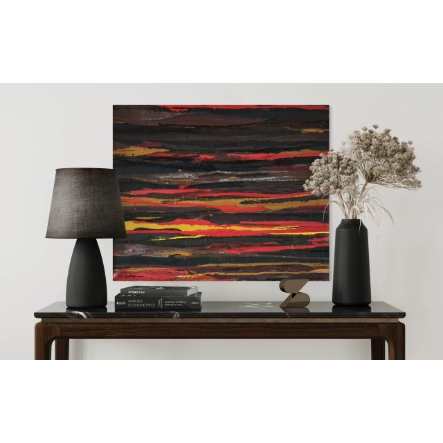 This artwork includes a certificate of authenticity and is hand-signed by the artist. It is made of oil on canvas. Frame...