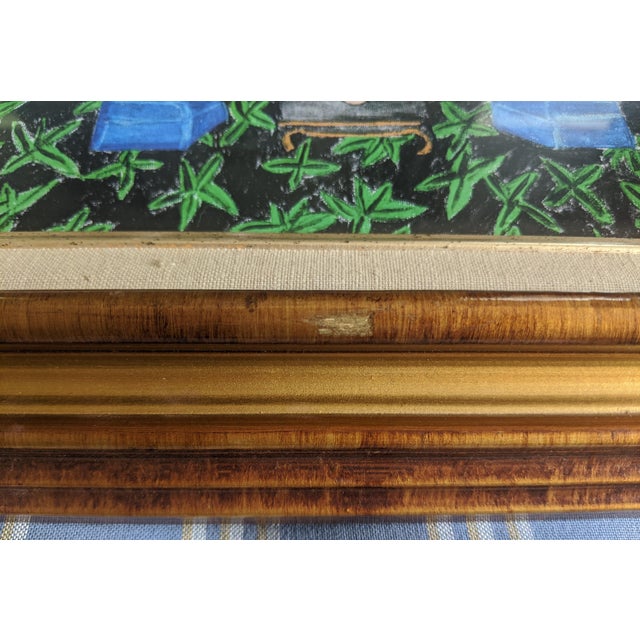 Original Fauvist Greenbrier Resort Hotel "Lobby Lounge" Dorothy Draper Interior Art For Sale - Image 12 of 13