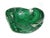Gemstone Mid 20th Century Modern Carved Natural Solid Malachite Stone Trinket Coin Bowl For Sale - Image 7 of 7