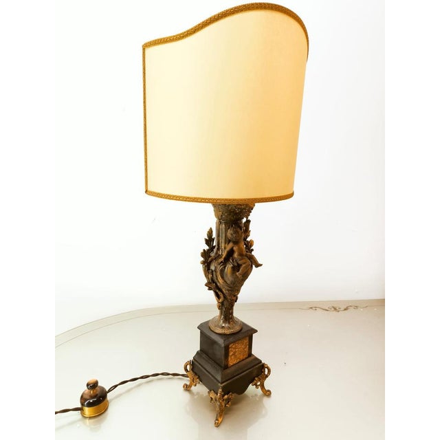 Ancient Lamp with Parchment Fan For Sale - Image 17 of 18