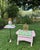 Hollywood Regency 1970s Hollywood Regency Pink Wicker Vanity Stool & Matching Pillow Set – Tailored Lilly Pulitzer "On Parade" Cushion For Sale - Image 3 of 12